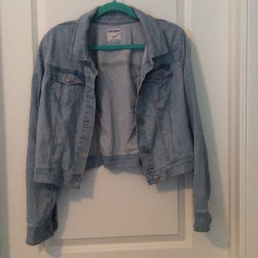 Light wash denim jacket